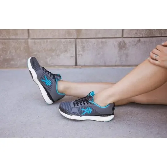 Kuru Womens Quantum Walking Sneakers US 5.5 WIDE White Blue Athletic NIB - Picture 2 of 12